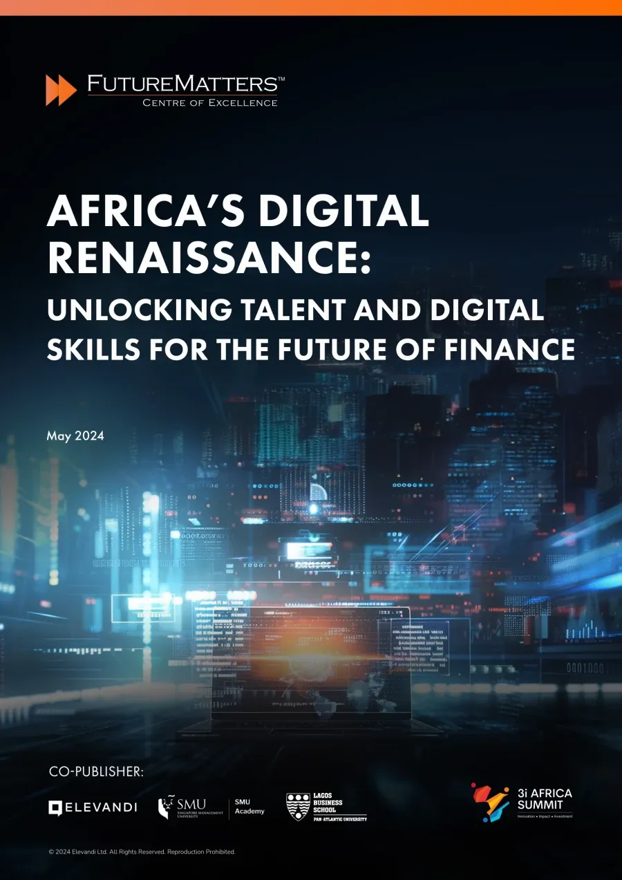 Cover of Africa's Digital Renaissance: Unlocking Talent and Digital Skills for the Future of Finance.